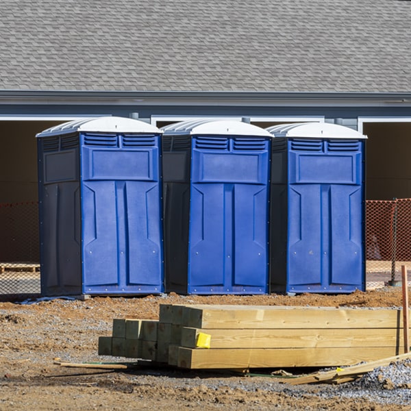 how do you dispose of waste after the portable restrooms have been emptied in Azure